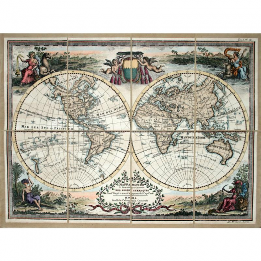 Planisphere Cassini Cap. Cook