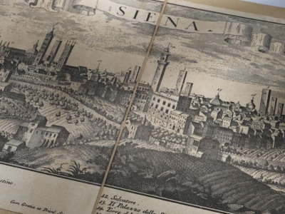 Italien erzählt mit antiken Leinwände: Siena